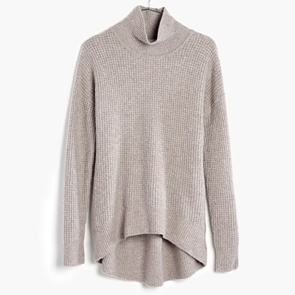 Madewell Sweaters - Madewell Wafflestitch Turtleneck Sweater in Oatmeal